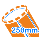 Kernbohrung 250 mm