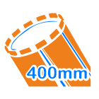 Kernbohrung 400 mm