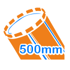 Kernbohrung 500 mm